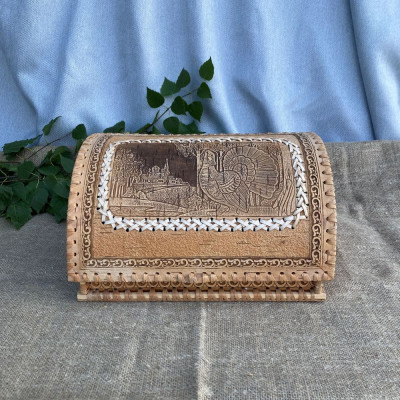 Хлебница из бересты, большая, арт. 2700