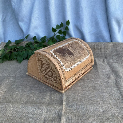 Хлебница из бересты, большая, арт. 2700