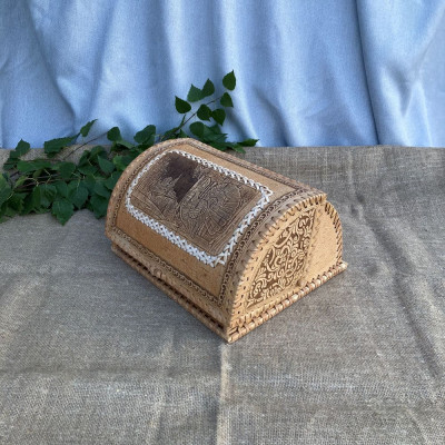 Хлебница из бересты, большая, арт. 2700